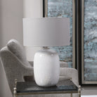 Winterscape White Glaze Table Lamp by Uttermost