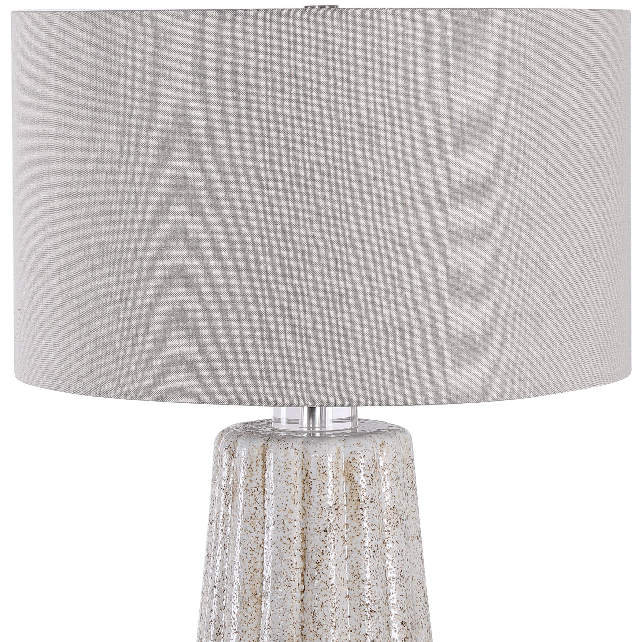 Pikes Stone-Ivory Table Lamp by Uttermost