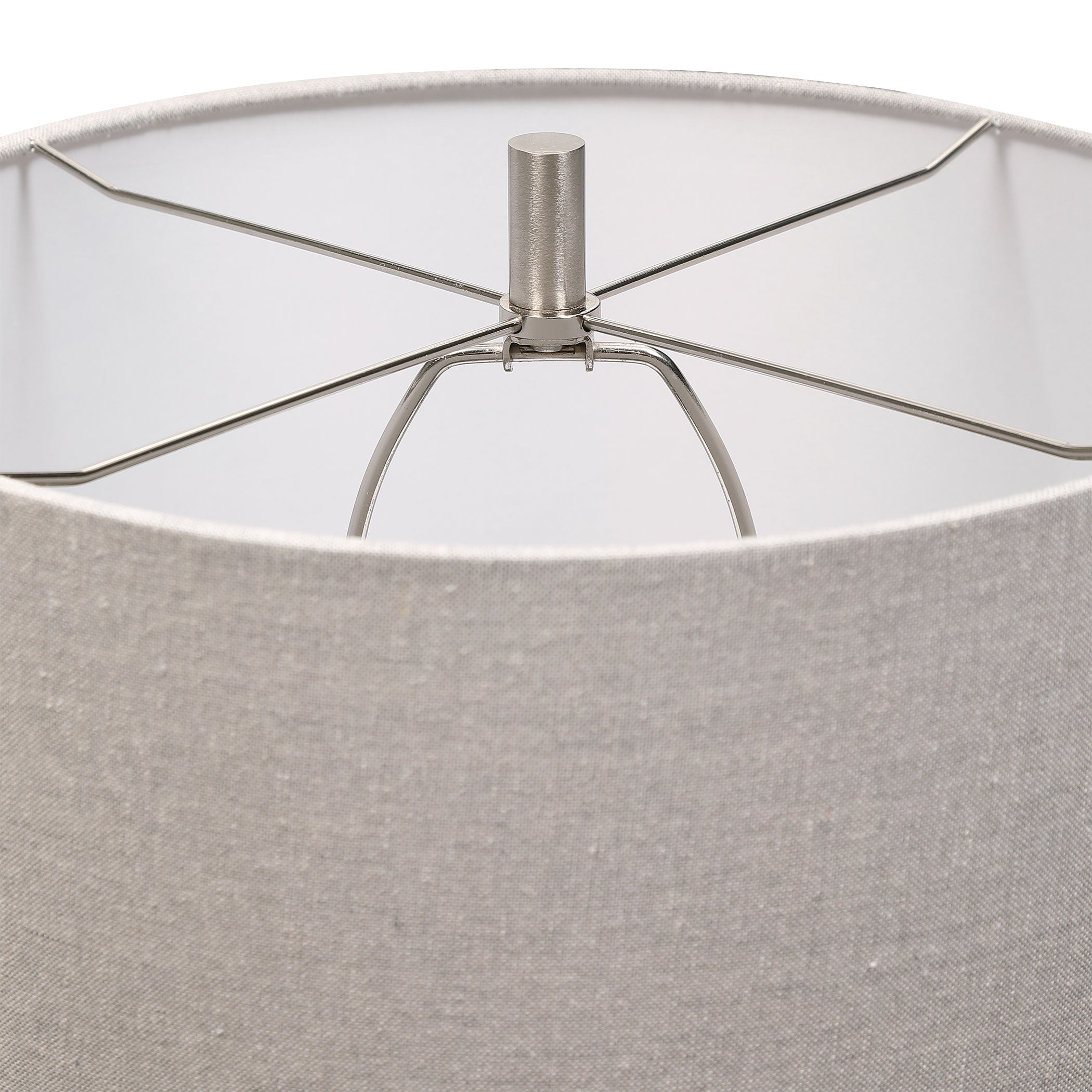 Comanche White Crackle Table Lamp by Uttermost