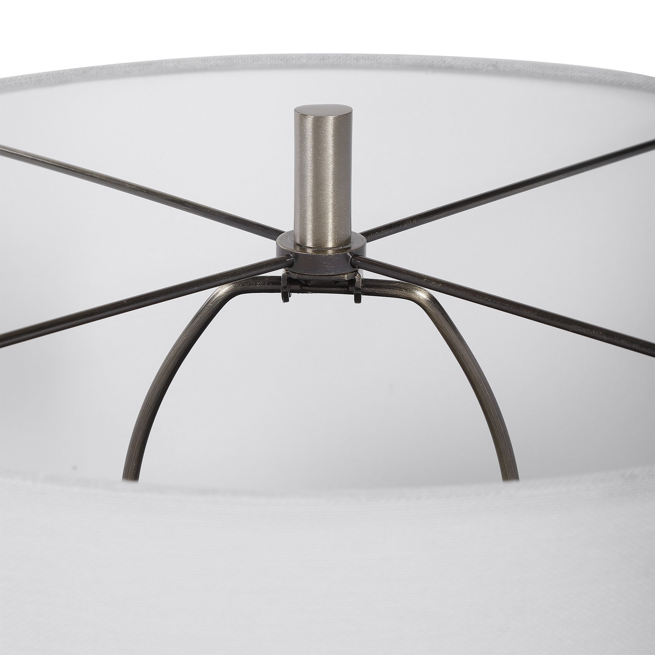 Dakota White Crackle Table Lamp by Uttermost