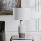 Dakota White Crackle Table Lamp by Uttermost