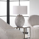 Cyprien Grey White Table Lamp by Uttermost