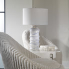 Waves Blue & White Table Lamp by Uttermost