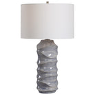 Waves Blue & White Table Lamp by Uttermost
