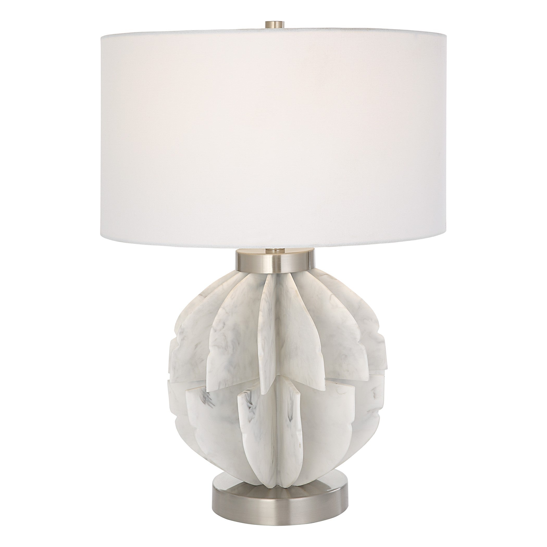 Repetition White Marble Table Lamp by Uttermost