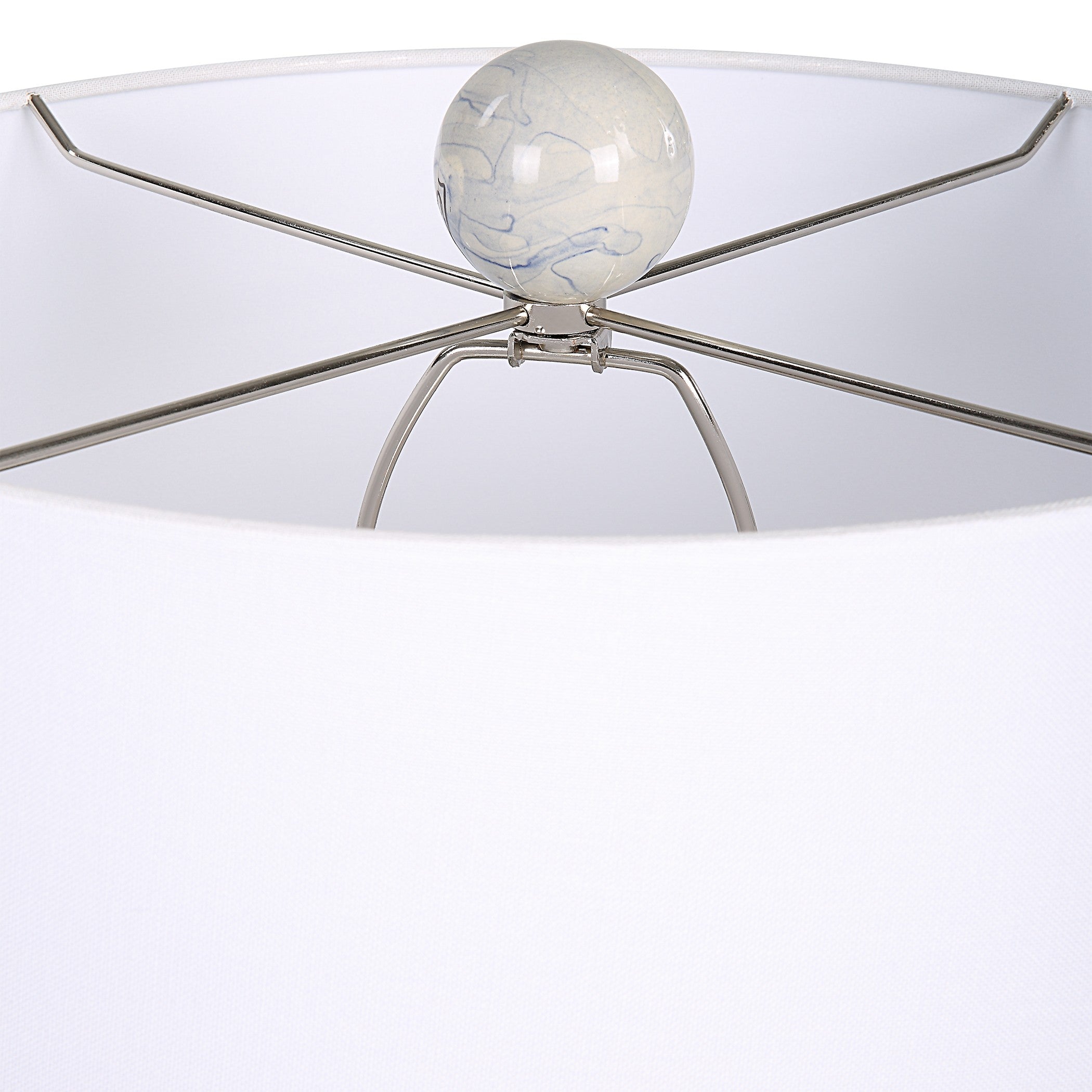 Waves Blue & White Accent Lamp by Uttermost