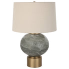 Lunia Gray Glass Table Lamp by Uttermost