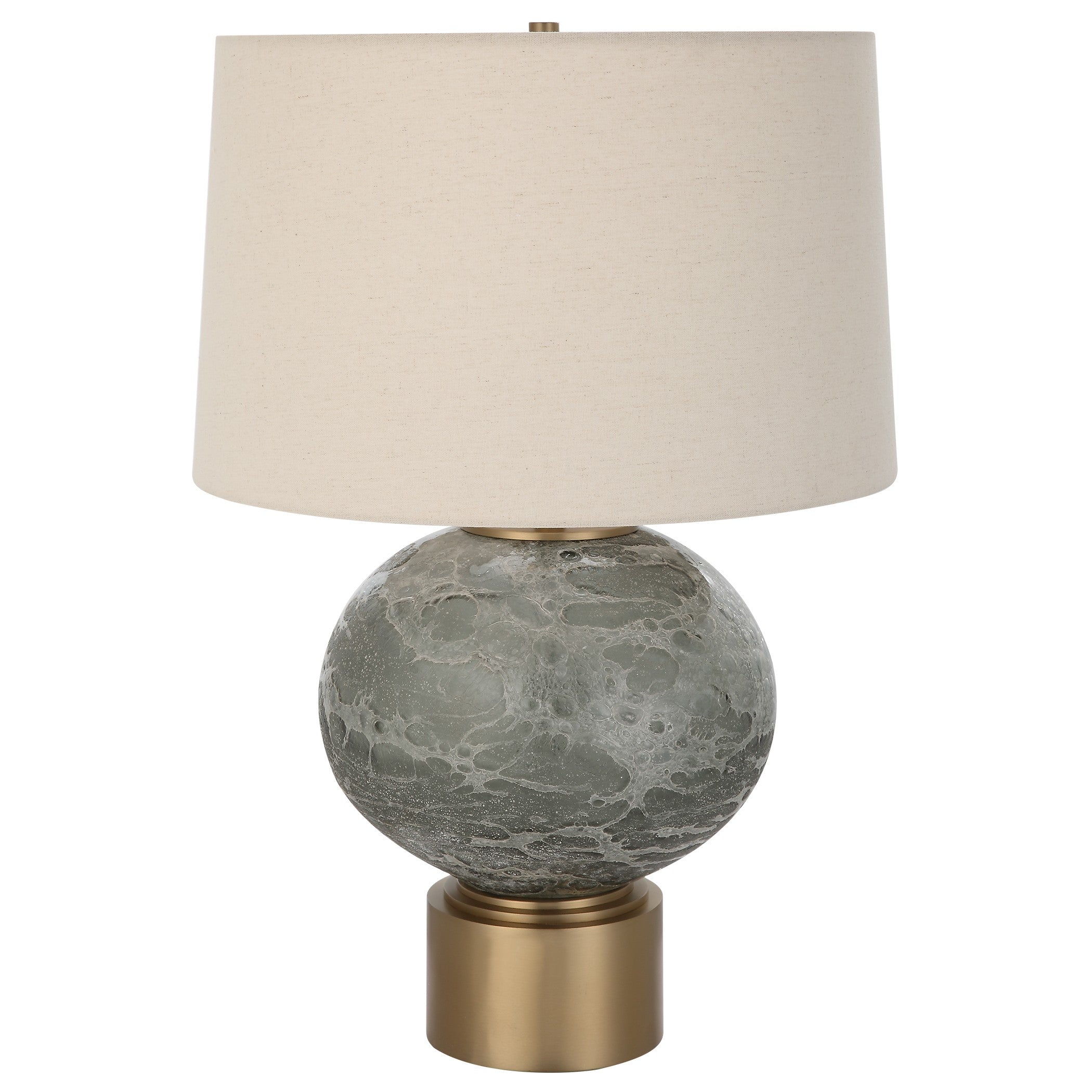 Lunia Gray Glass Table Lamp by Uttermost