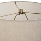 Gravitas Elegant Brass & Stone Lamp by Uttermost