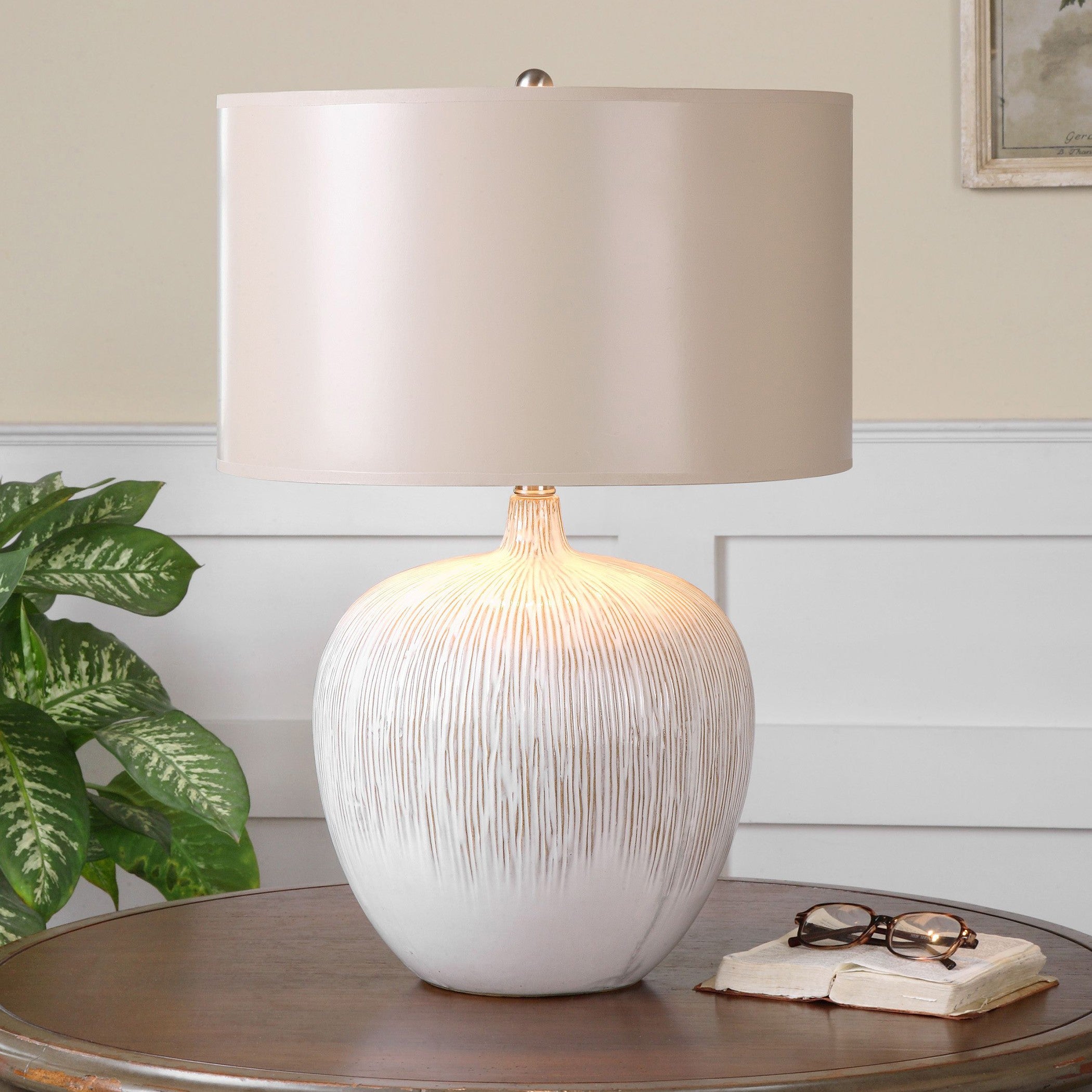 Georgios Textured Ceramic Lamp by Uttermost