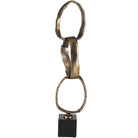 Loopform Brass Ring Sculpture by Uttermost