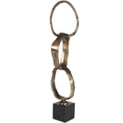 Loopform Brass Ring Sculpture by Uttermost