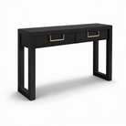 Lucca Brown & Brass Console Table by Berkeley Designs