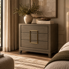 Lucca Grey Oak 3 Drawer Chest Berkeley Designs