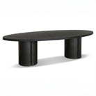 Lugano Textured Dark Oak Wood Dining Table 10 Seater Berkeley Designs