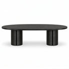 Lugano Textured Dark Oak Wood Dining Table 10 Seater Berkeley Designs