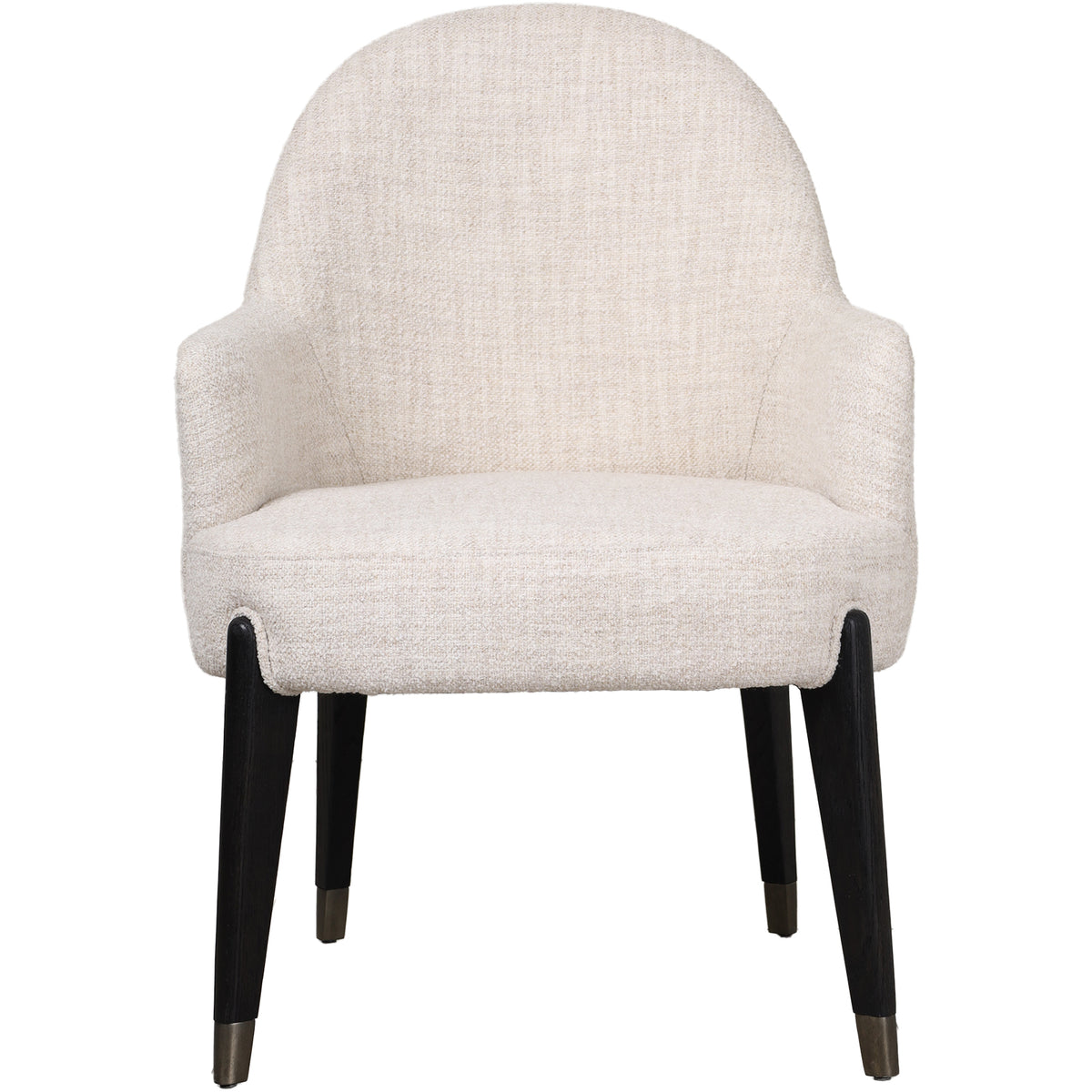 Luna Dining Arm Chair II in Dark by Theodore Alexander