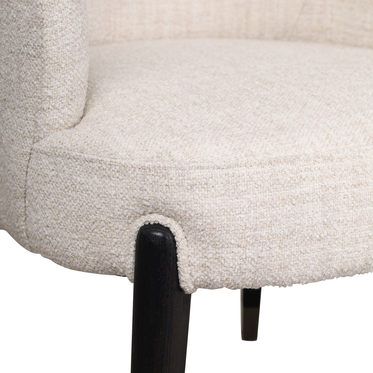 Luna Dining Arm Chair II in Dark by Theodore Alexander