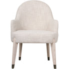 Luna Dining Arm Chair II in Light by Theodore Alexander
