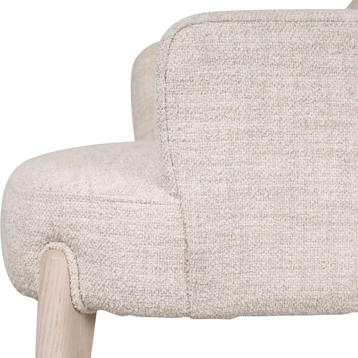Luna Dining Arm Chair II in Light by Theodore Alexander