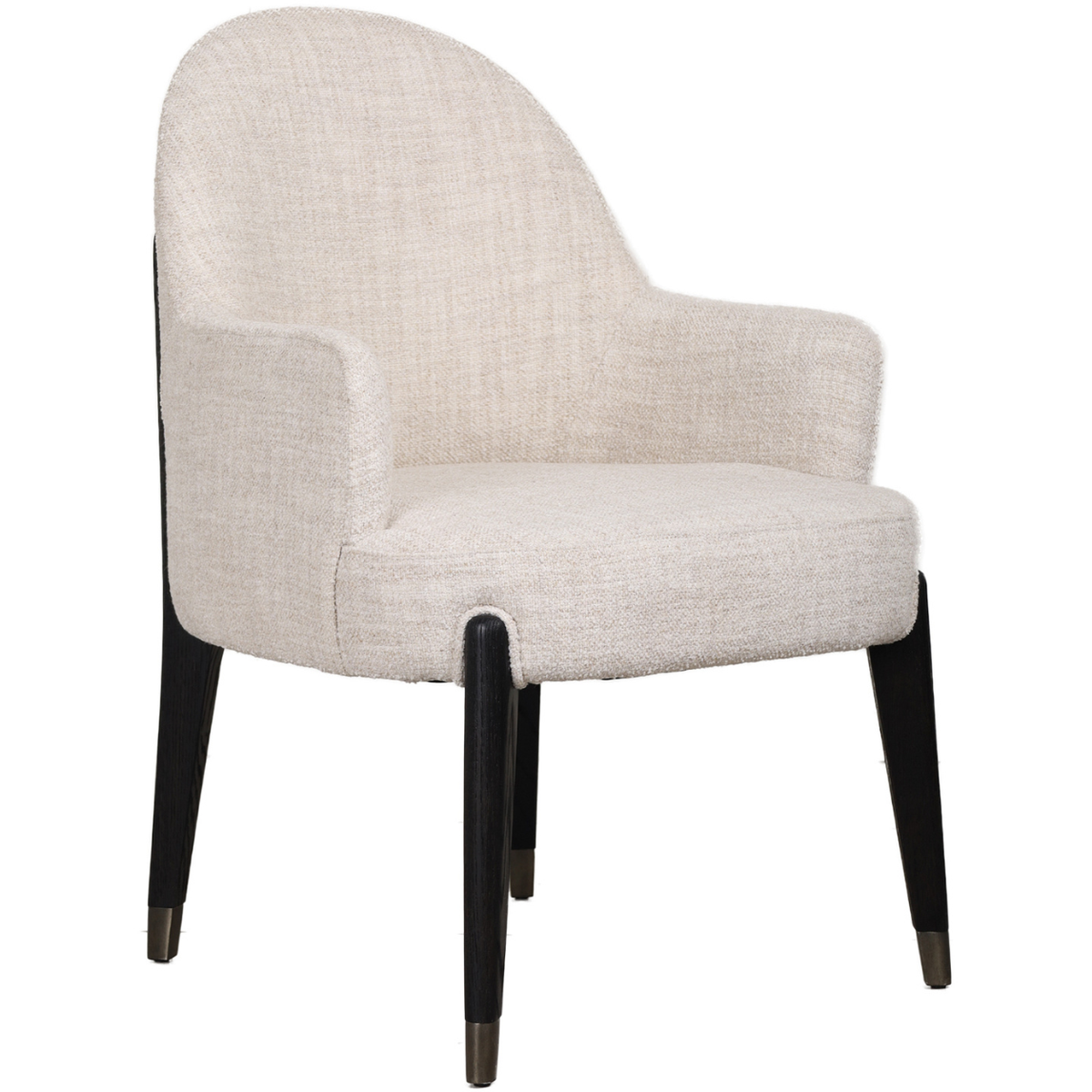Luna Dining Arm Chair II in Dark by Theodore Alexander