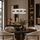 Lunara Bronze & Alabaster Pendant 65cm by Decorum Collection