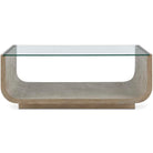 Maeva Modern Glass Coffee Table Uttermost