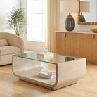 Maeva Modern Glass Coffee Table by Uttermost