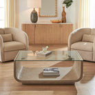 Maeva Modern Glass Coffee Table Uttermost