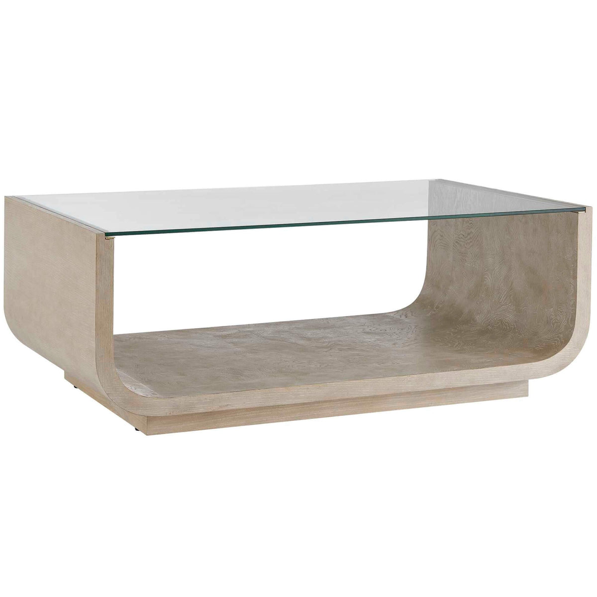Maeva Modern Glass Coffee Table Uttermost