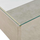 Maeva Modern Glass Coffee Table Uttermost