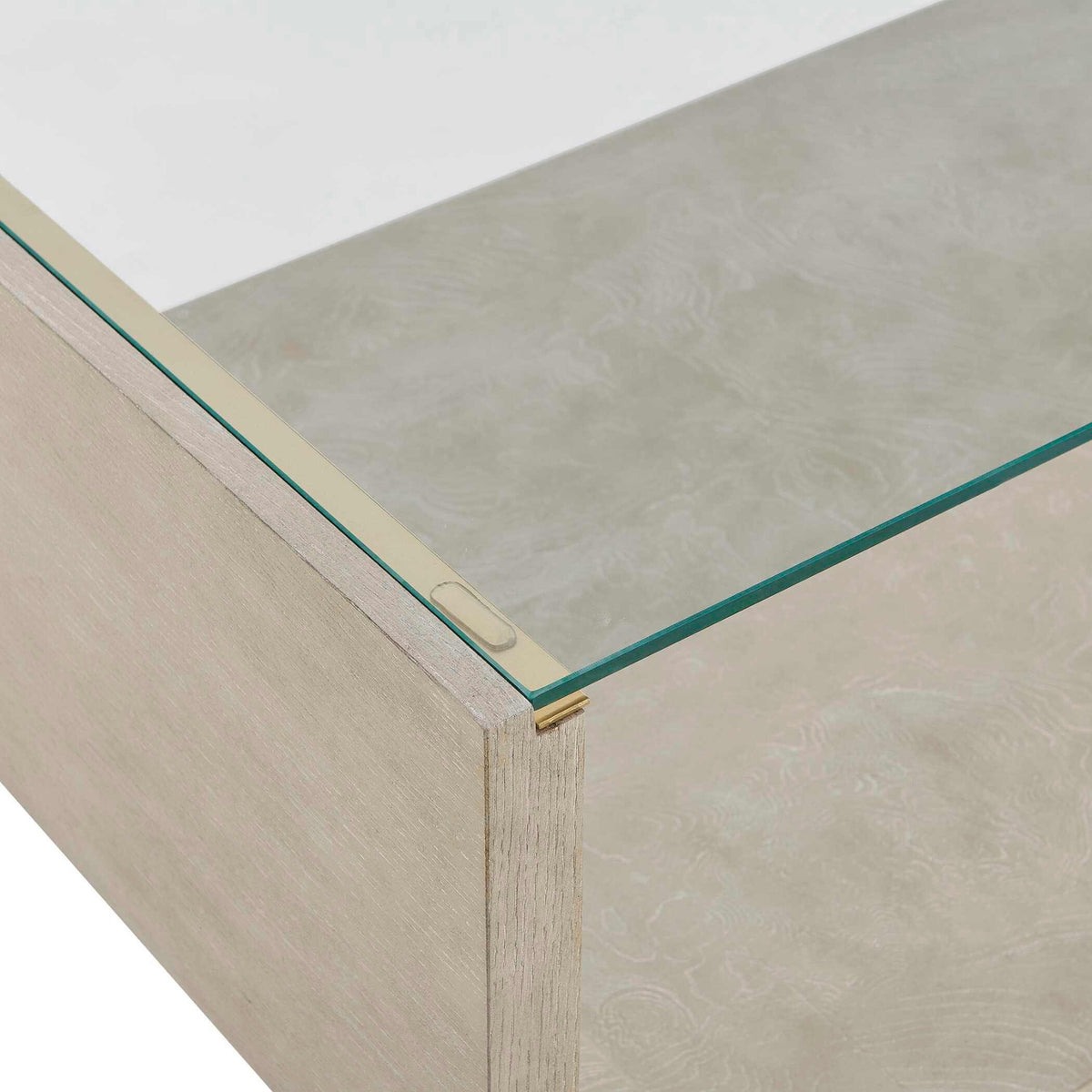 Maeva Modern Glass Coffee Table Uttermost