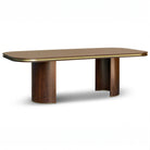 Malibu Dining Table in Natrual Walnut and Brass - 240 cm Berkeley Designs