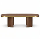 Malibu Dining Table in Natrual Walnut and Brass - 240 cm Berkeley Designs