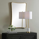 Marianne Mirror in Gold Leaf Keiichi