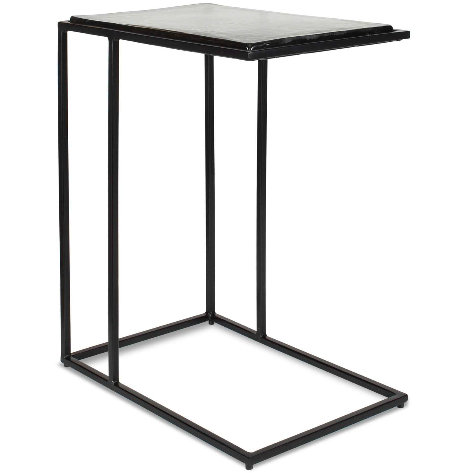 Mateo Glass Top Side Table by Uttermost