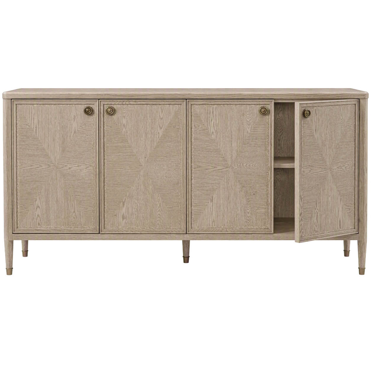 Meadowcroft 4-Door Sideboard in Riverwash Oak by Theodore Alexander