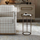 Mercier Round Marble Side Table by Uttermost