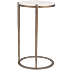 Mercier Round Marble Side Table by Uttermost
