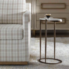 Mercier Round Marble Side Table by Uttermost