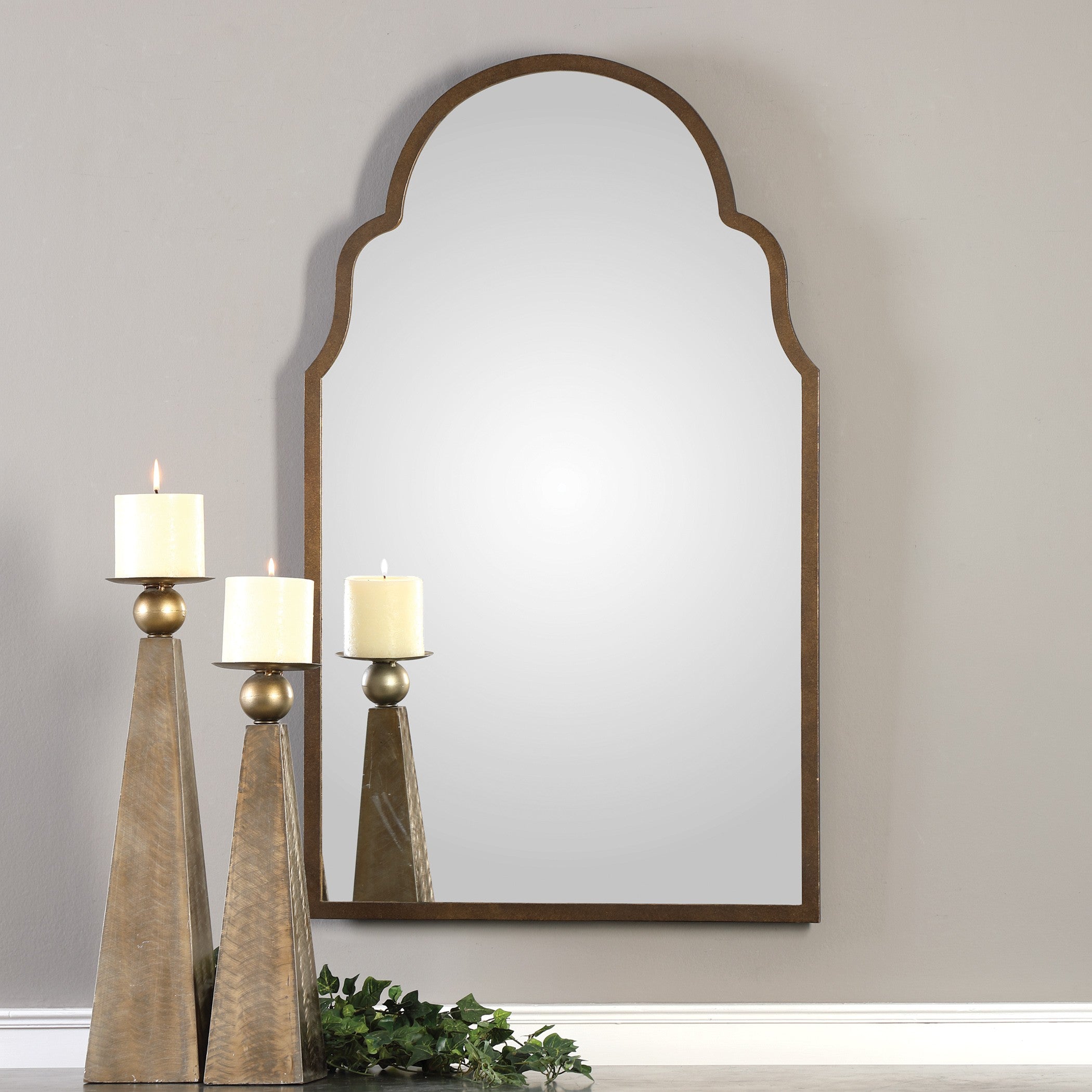 Brayden Arch Metal Mirror by Uttermost