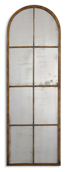Amiel Arched Brown Mirror by Uttermost