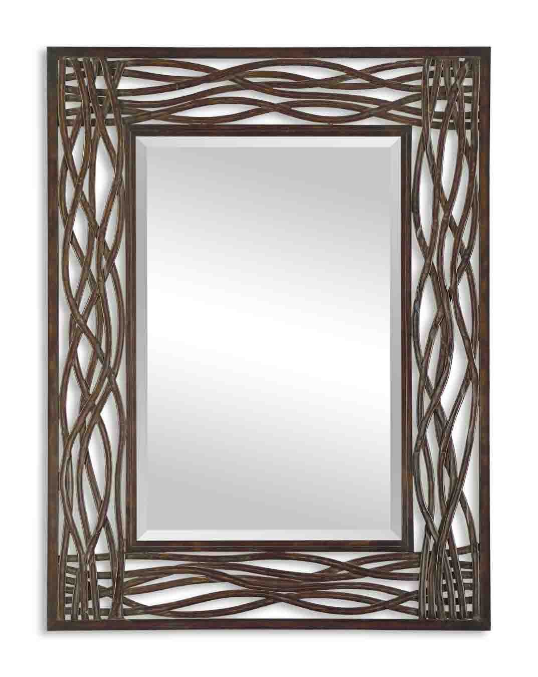 Dorigrass Brown Metal Mirror by Uttermost
