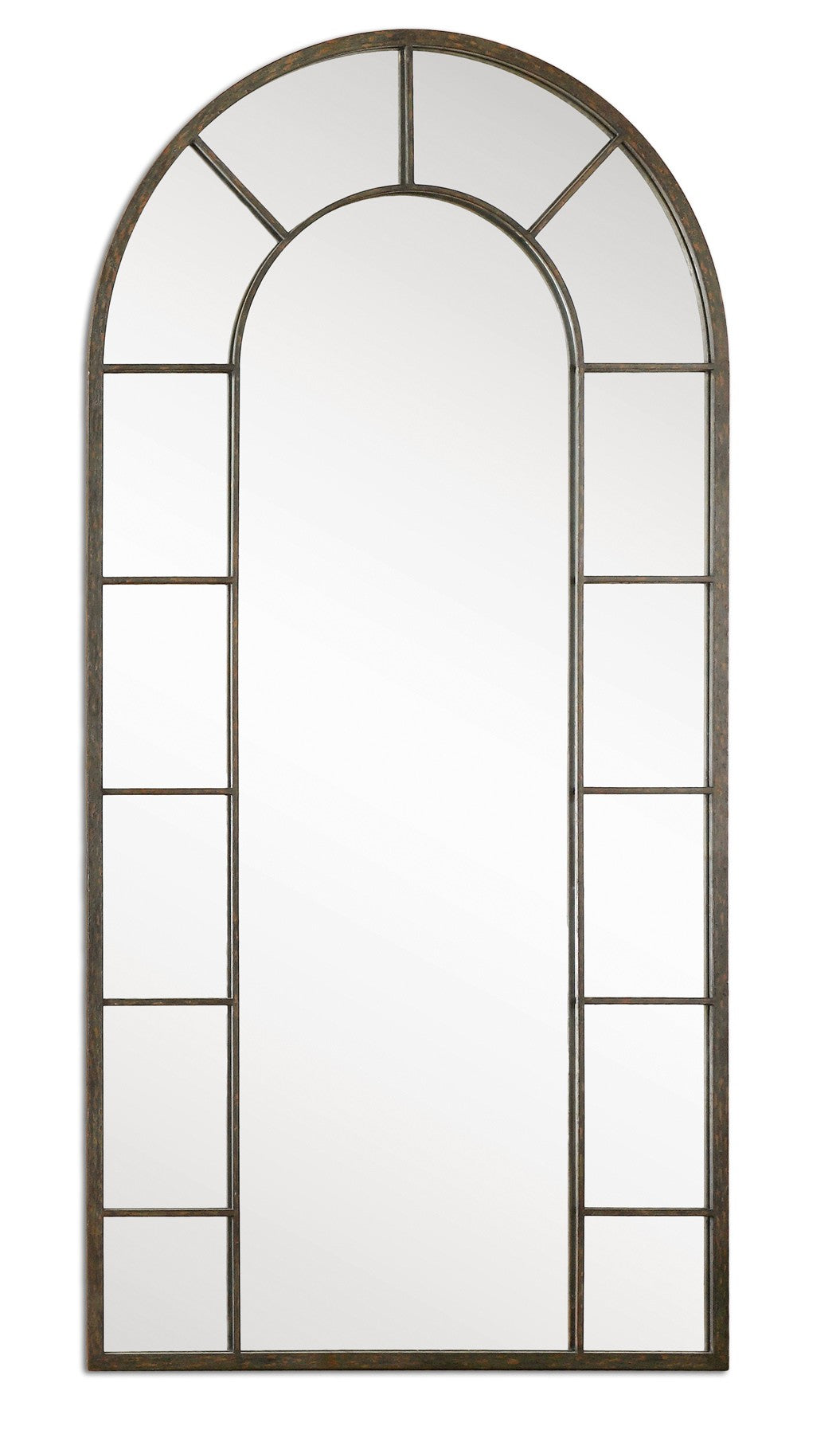 Dillingham Black Arch Mirror by Uttermost