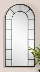 Dillingham Black Arch Mirror by Uttermost