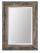 Bozeman Distressed Blue Mirror by Uttermost