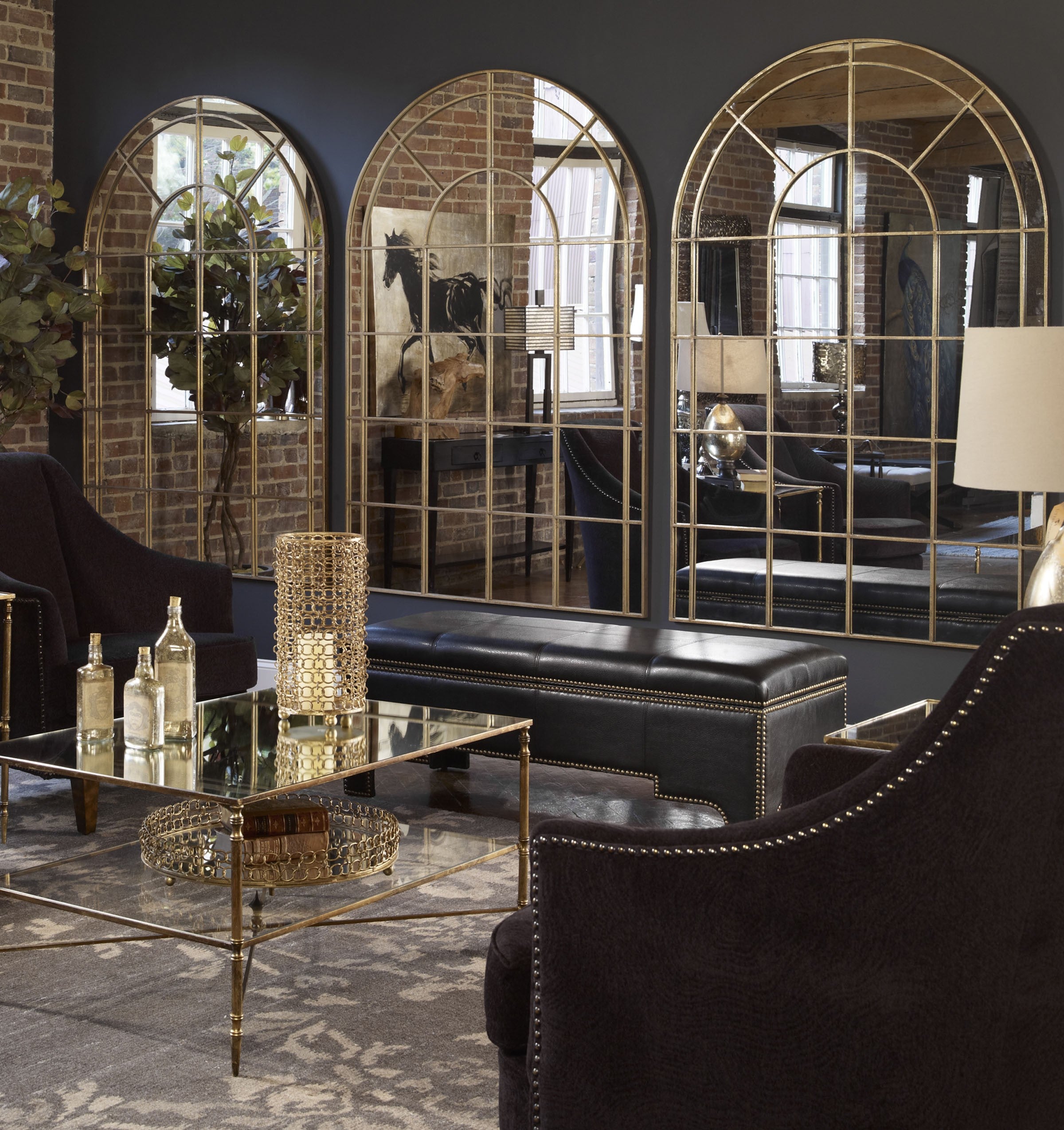 Grantola Arched Mirror by Uttermost