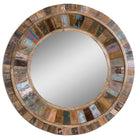 Jeremiah Round Wood Mirror by Uttermost