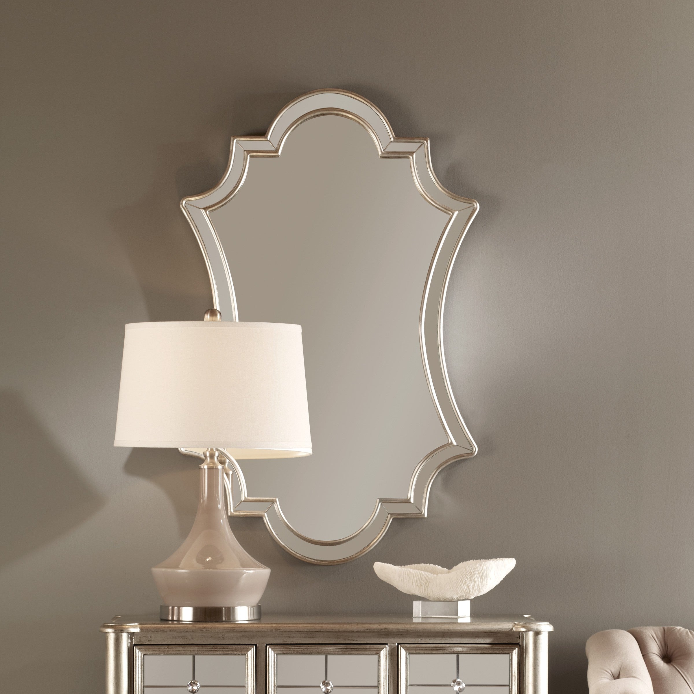 Elara Antiqued Silver Wall Mirror by Uttermost