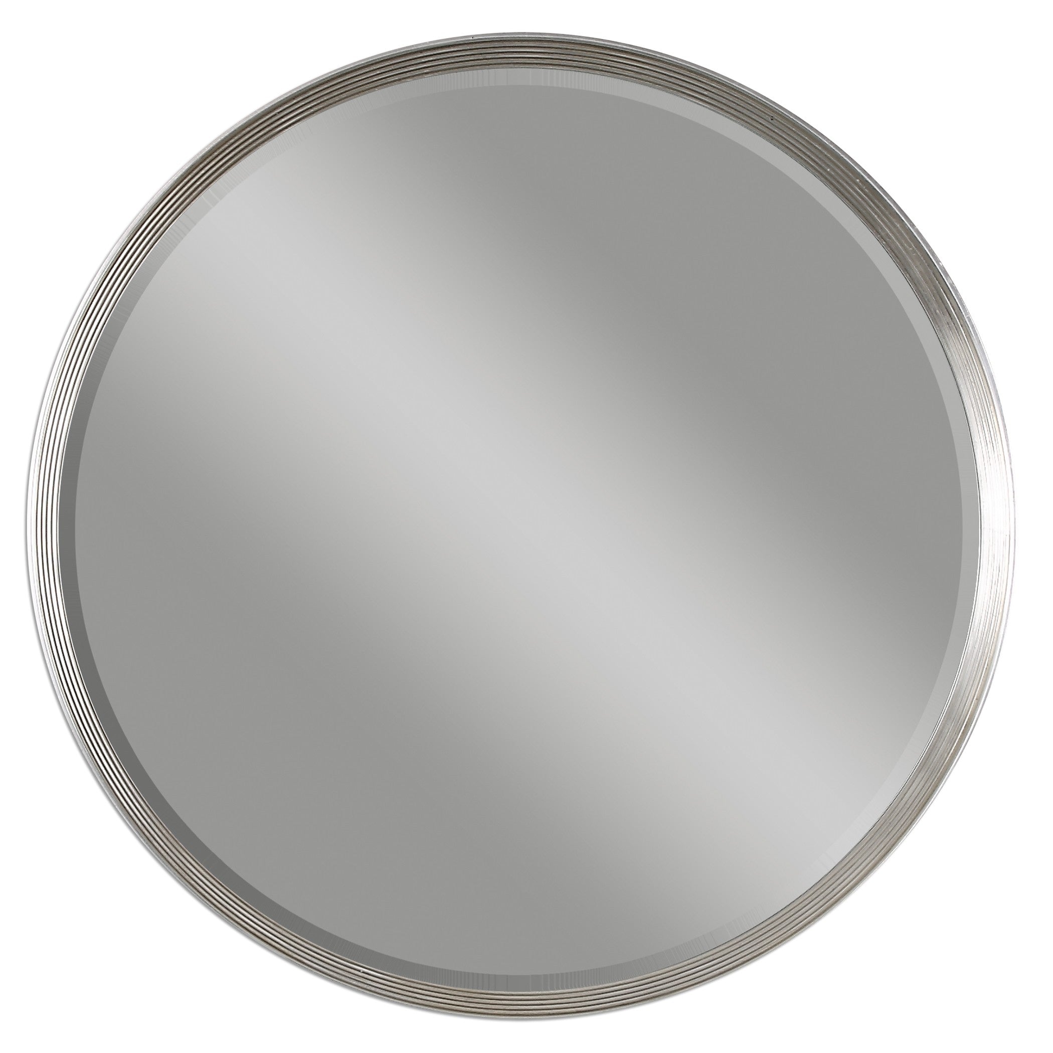 Serenza Round Silver Mirror by Uttermost